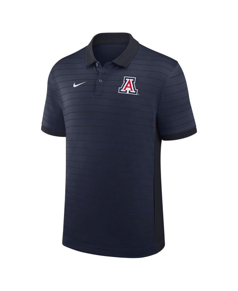 Men's Navy Arizona Wildcats 2025 Early Season Coaches Sideline Victory Stripe Performance Polo Shirt