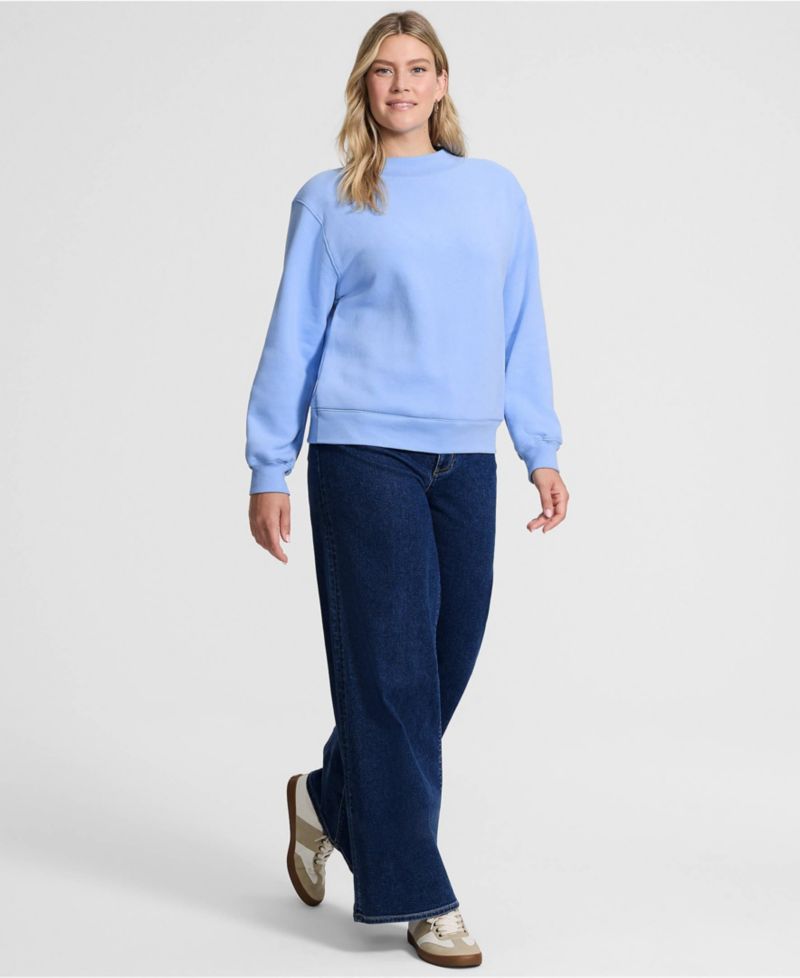 Женская толстовка Serious Sweats с длинным рукавом и имитацией шеи