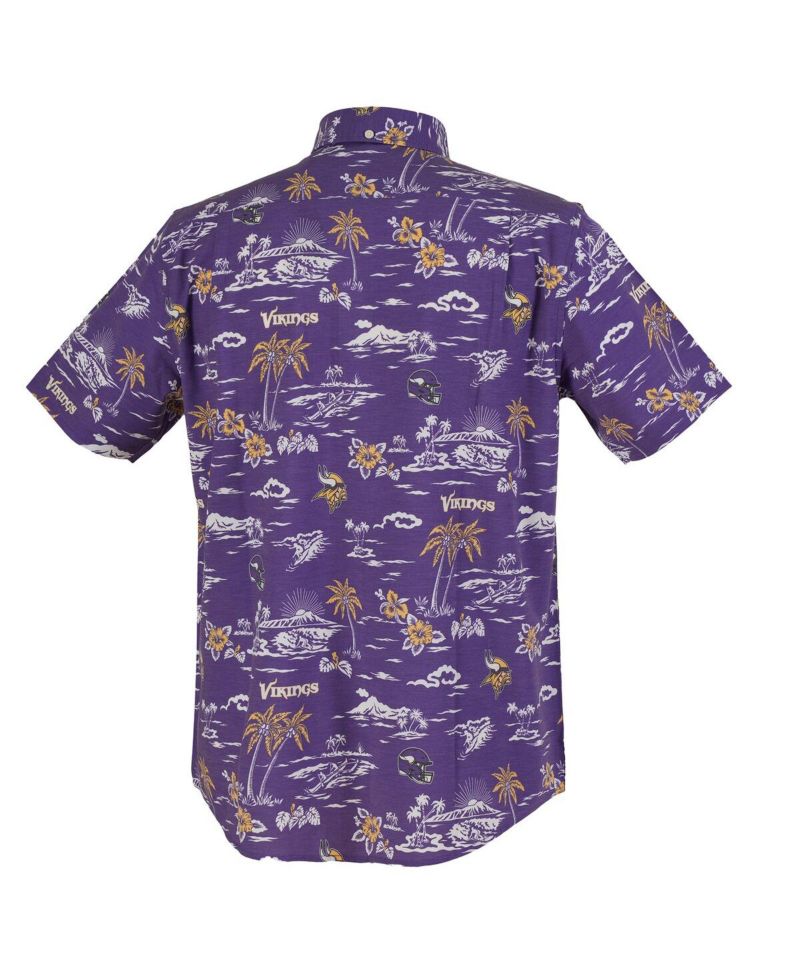 Men's Purple Minnesota Vikings Kekai Performance Button-Down Shirt