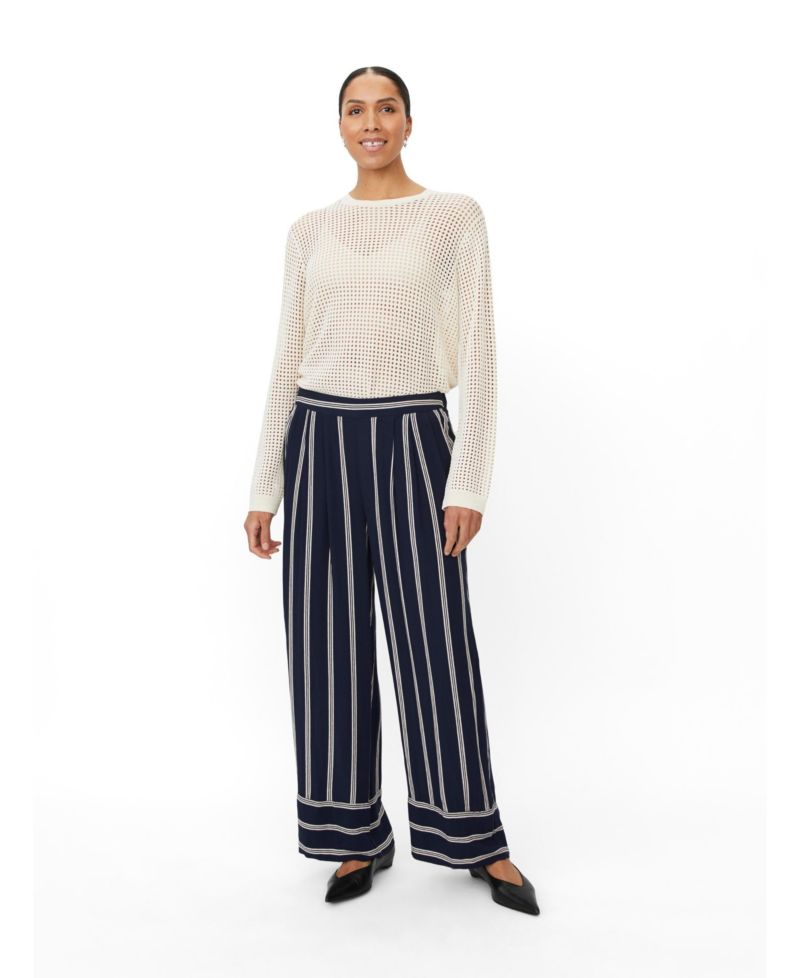 Women's MaPattys Striped Wide Leg Trousers