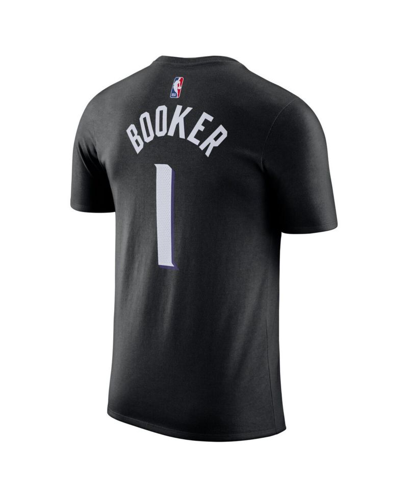 Men's and Women's Devin Booker Black Phoenix Suns Name & Number T-Shirt - Statement Edition