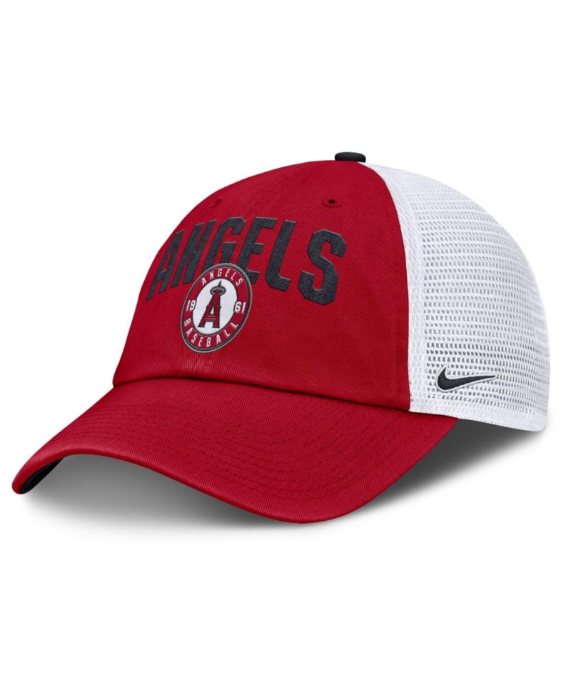 Men's Red Los Angeles Angels Primetime Club Adjustable Trucker Hat