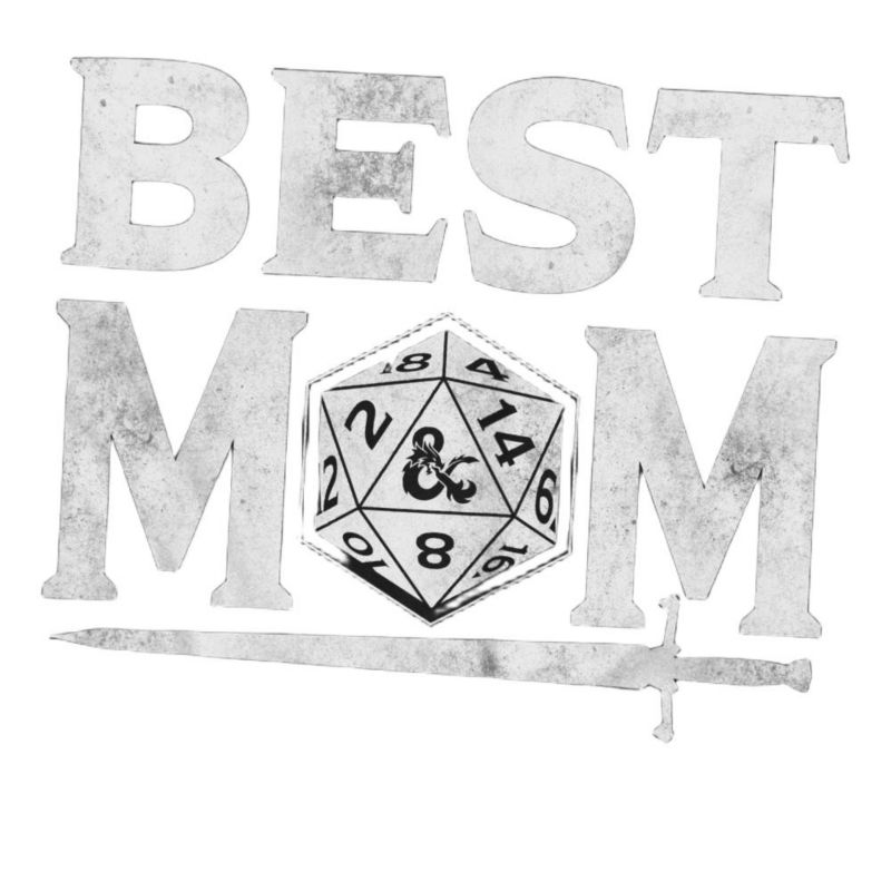 Men's Dungeons Dragons Mother's Day Best Mom D20 Dark T-Shirt