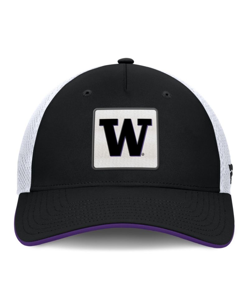 Men's Black Washington Huskies 5-Panel Matter Flex Hat