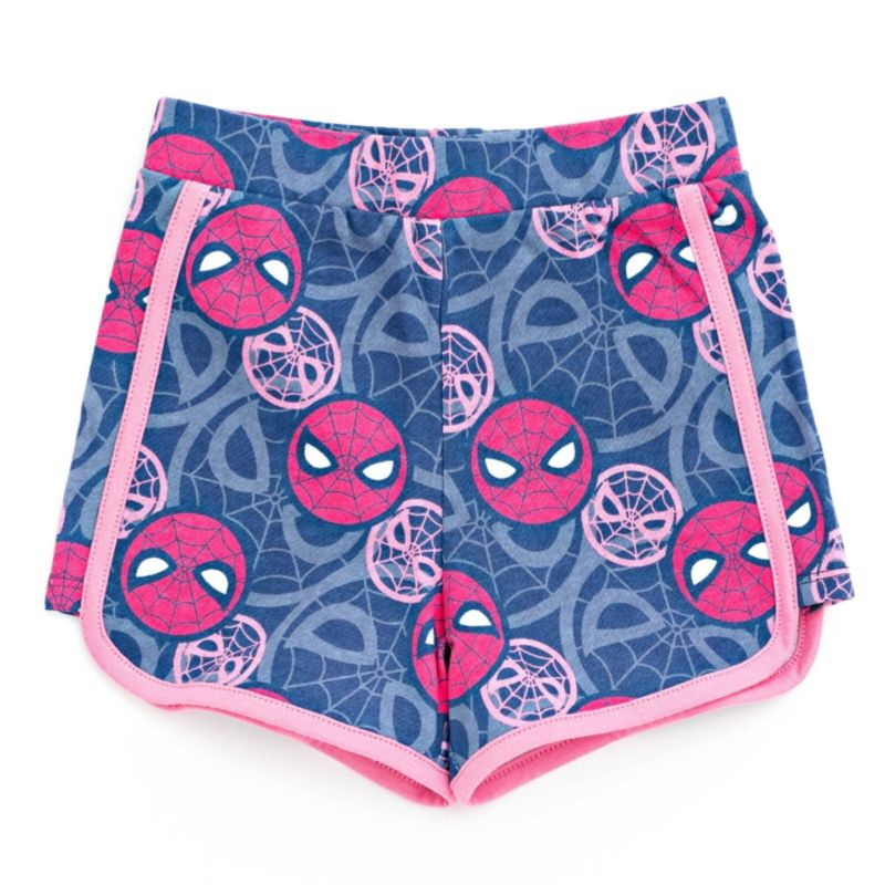 Little Girls SPIDERMAN Spidey and His Amazing Friends Cosplay Tank Top and Dolphin Active French Terry Shorts Outfit Set