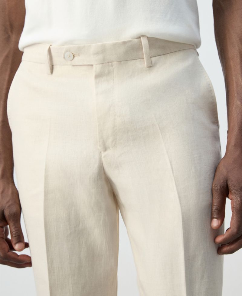 Men's Amalfi Linen Slim-Fit Suit Pants