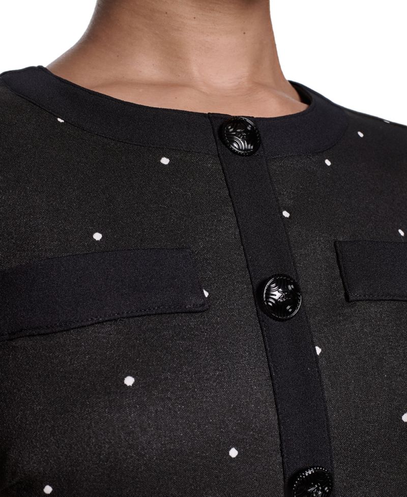Women's Mini Polka Dot Sheath Short Dress
