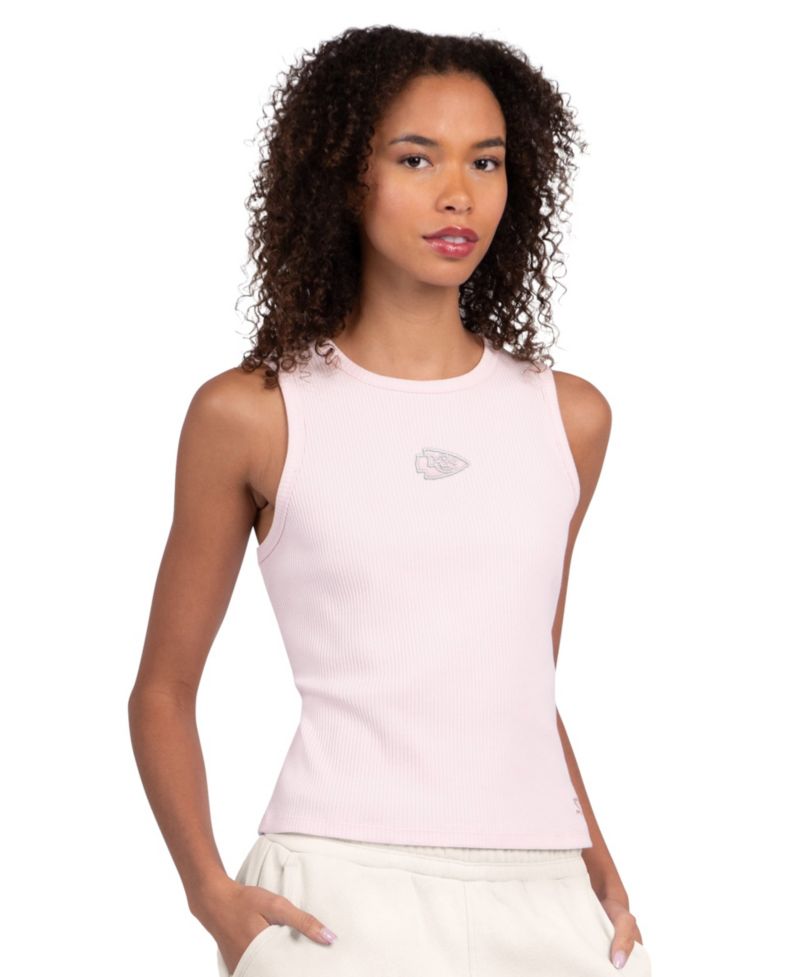 Women's Pastel Pink Kansas City Chiefs Travel Pastels Cropped Tank
