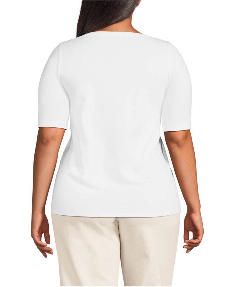Plus Size Supima Boatneck Top