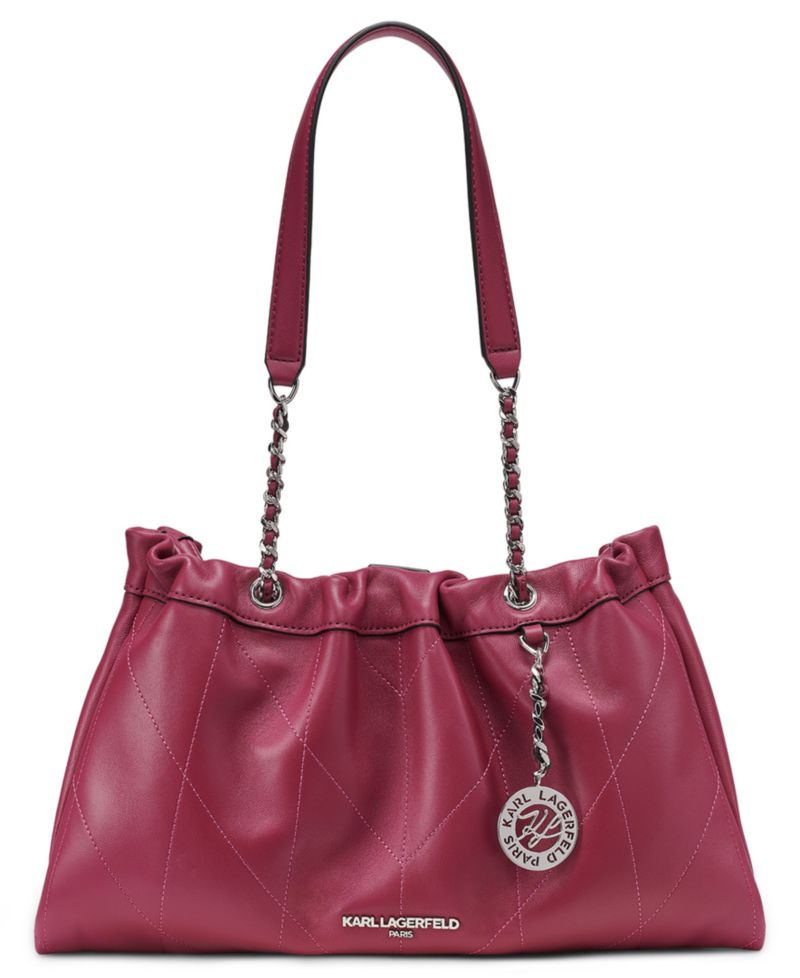 Amandine Leather Medium Shoulder Handbag