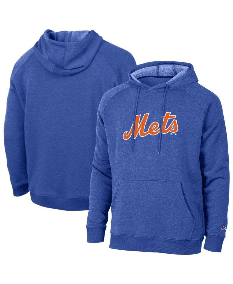 Men's Royal New York Mets Triumph Tri-Blend Raglan Hoodie