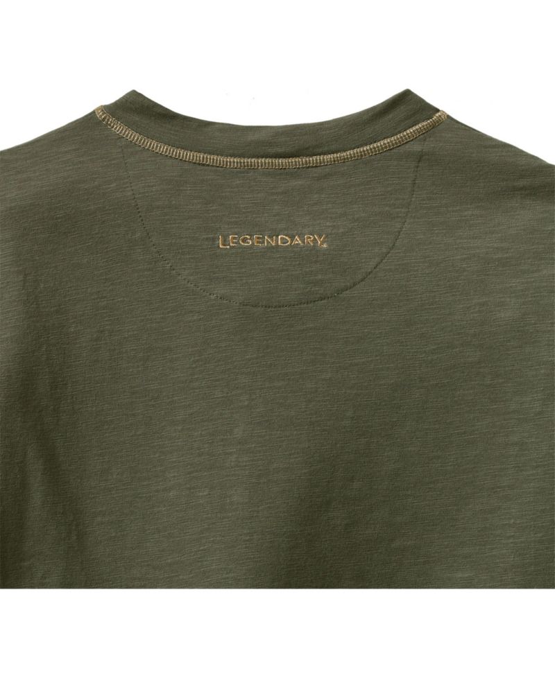 Mens Maverick Slub Henley Long Sleeve Shirt