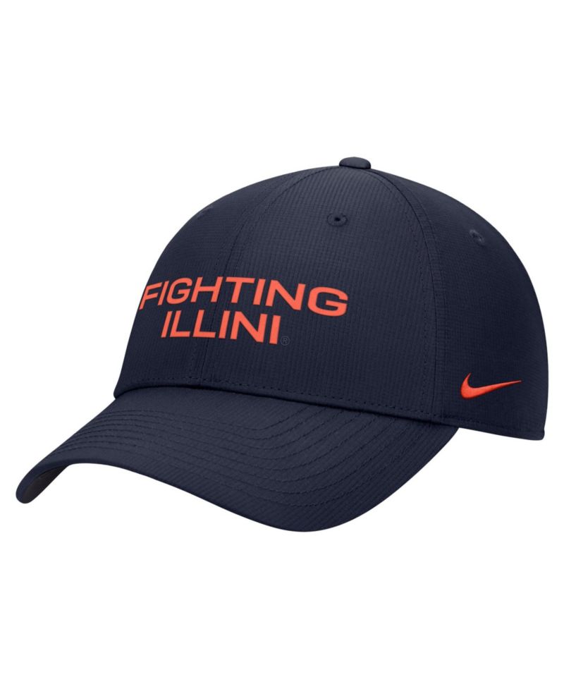 Men's Navy Illinois Fighting Illini 2026 Sideline Ripstop Dri-FIT Adjustable Hat
