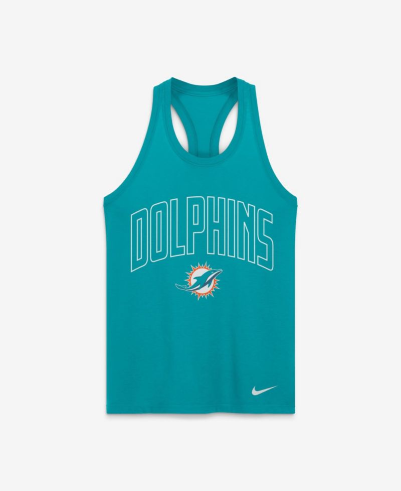 Women's Primetime Miami Dolphins Scoop Neck Tri-Blend Tank Top