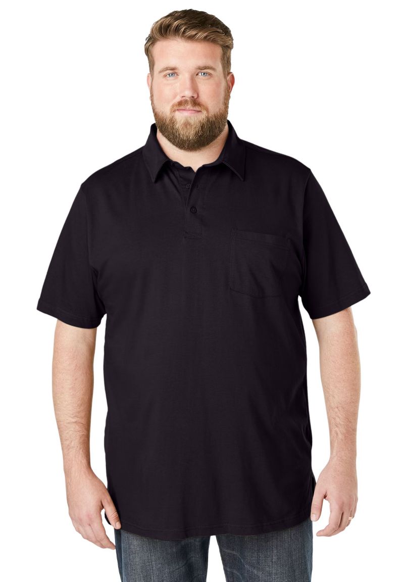 Men's Shrink-Less Lightweight Longer-Length V-neck T-shirt