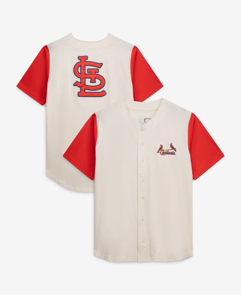 Men's Profile Cream St. Louis Cardinals Big & Tall Full-Button Jersey