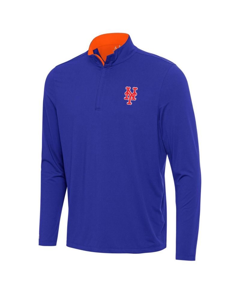 Men's Royal New York Mets Content Quarter-Zip Sweatshirt