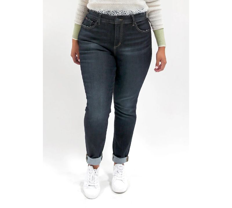 Plus Size High Rise Ankle Skinny Jeans