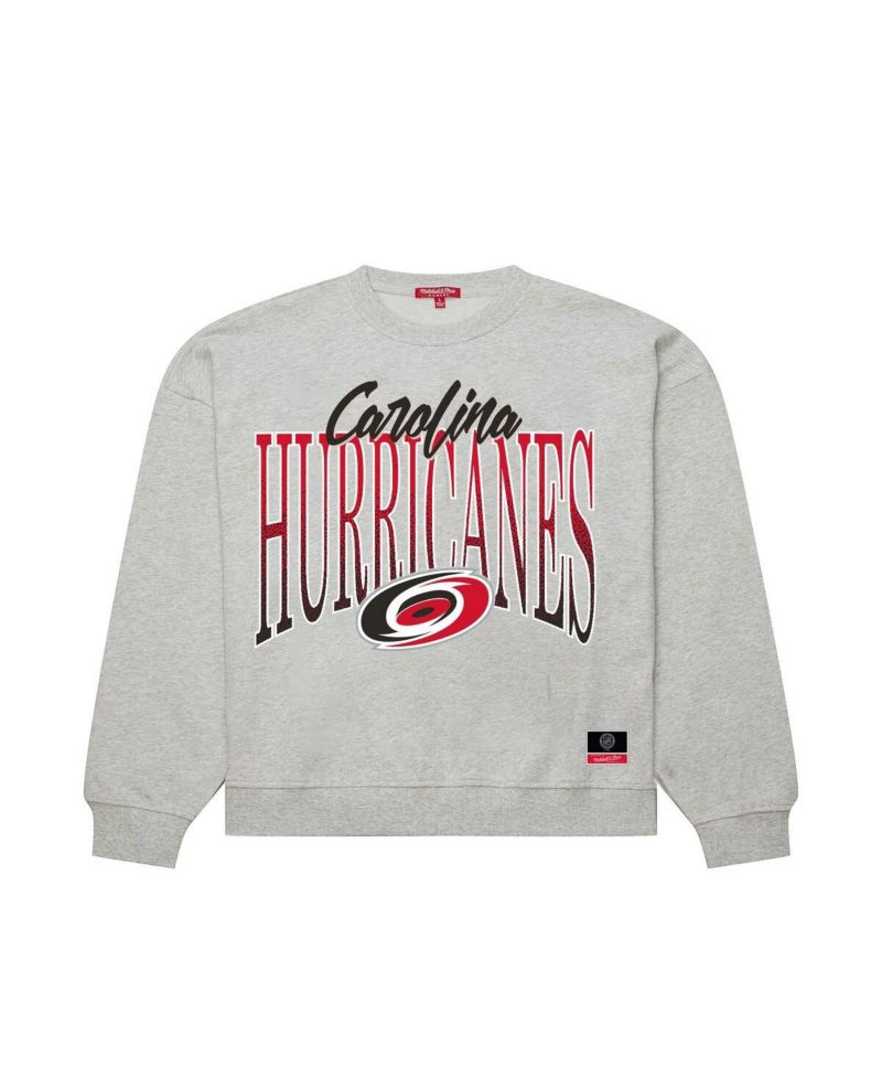 Women's Heather Gray Carolina Hurricanes Hockey Night Sweatshirt