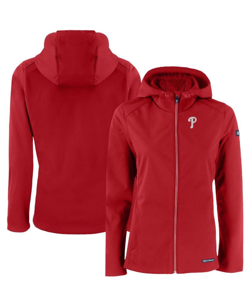 Women's Red Philadelphia Phillies Evoke Eco Softshell Full-Zip Jacket