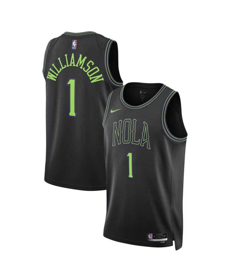 Men's and Women's Zion Williamson Black New Orleans Pelicans 2023/24 Swingman Jersey - City Edition