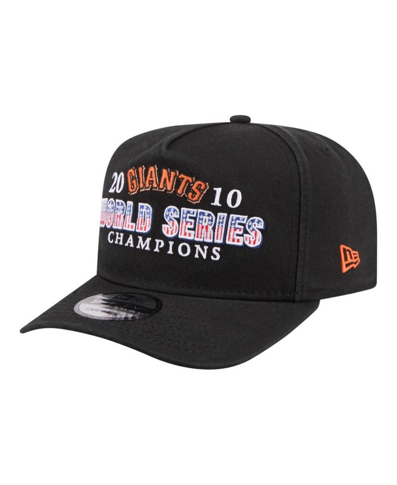 Men's Black San Francisco Giants 2010 World Series Champions Historic 9FIFTY A-Frame Snapback Hat
