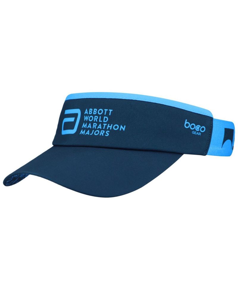 Men's and Women's Blue World Marathon Majors 360 Visor Adjustable Hat