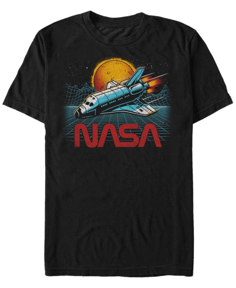NASA Men's Epic Space Shuttle In Space Short Sleeve T-Shirt
