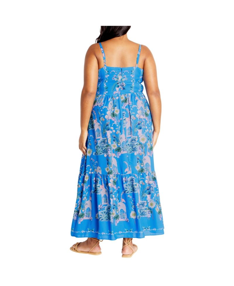 Plus Size Molly Print Maxi Dress