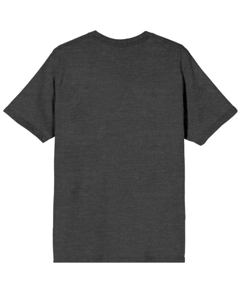 Men's Hogwarts Crest Charcoal Heather T-shirt-Large