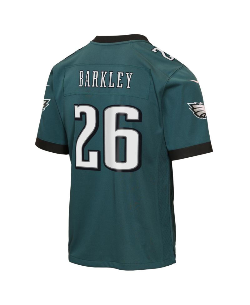 Big Boys and Girls Saquon Barkley Midnight Green Philadelphia Eagles Team Game Jersey