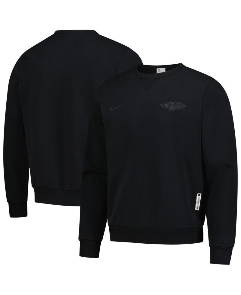 Men's Black New Orleans Pelicans Authentic Standard Issue Travel Dri-FIT Sweatshirt