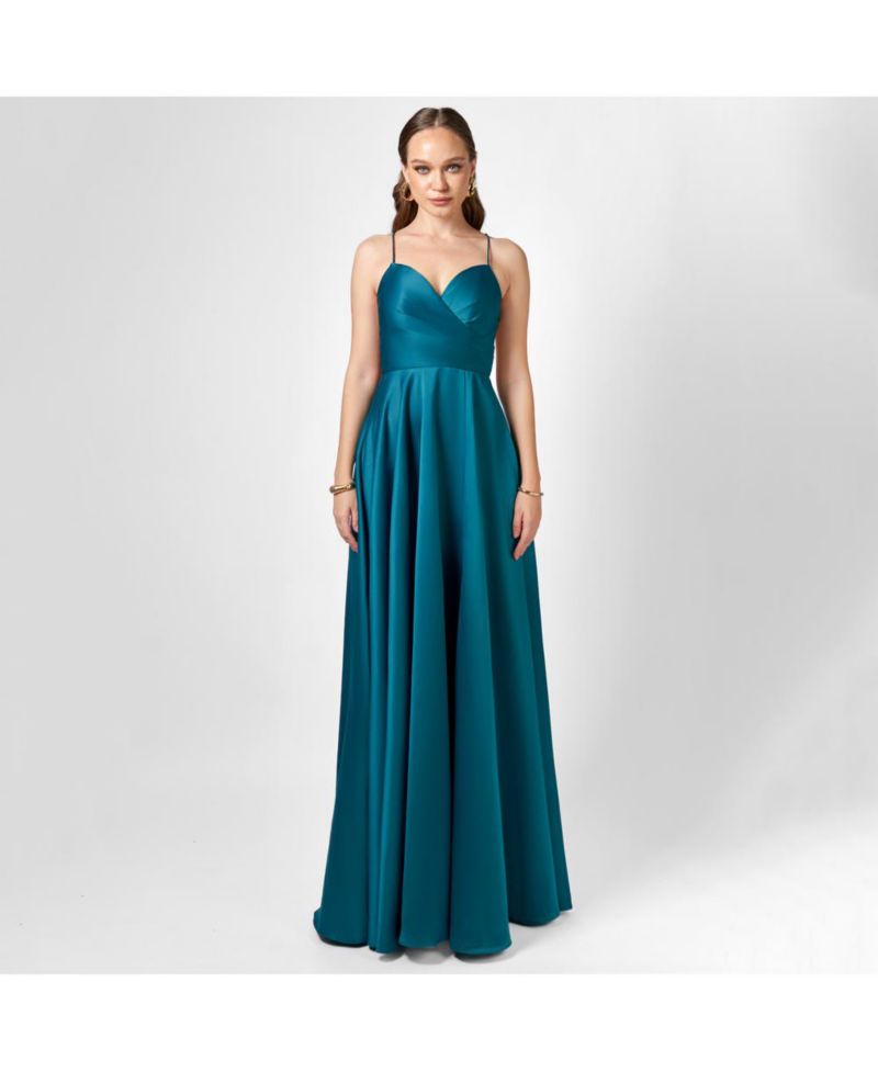 Hanna Open Back A Line Gown