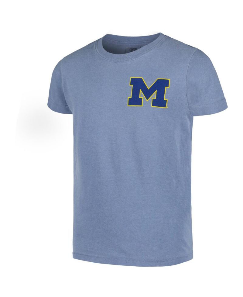 Big Boys and Girls Navy Michigan Wolverines Hyperlocal Comfort Colors T-Shirt