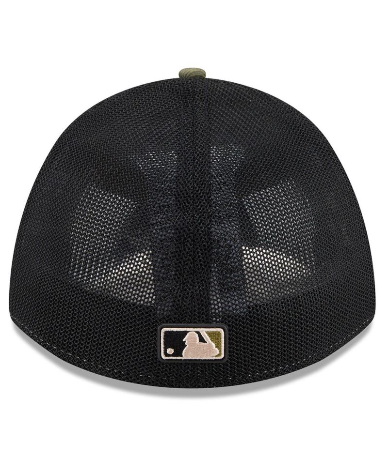 Men's Olive Texas Rangers 2026 Armed Forces Day 39THIRTY M-Crown Flex Hat