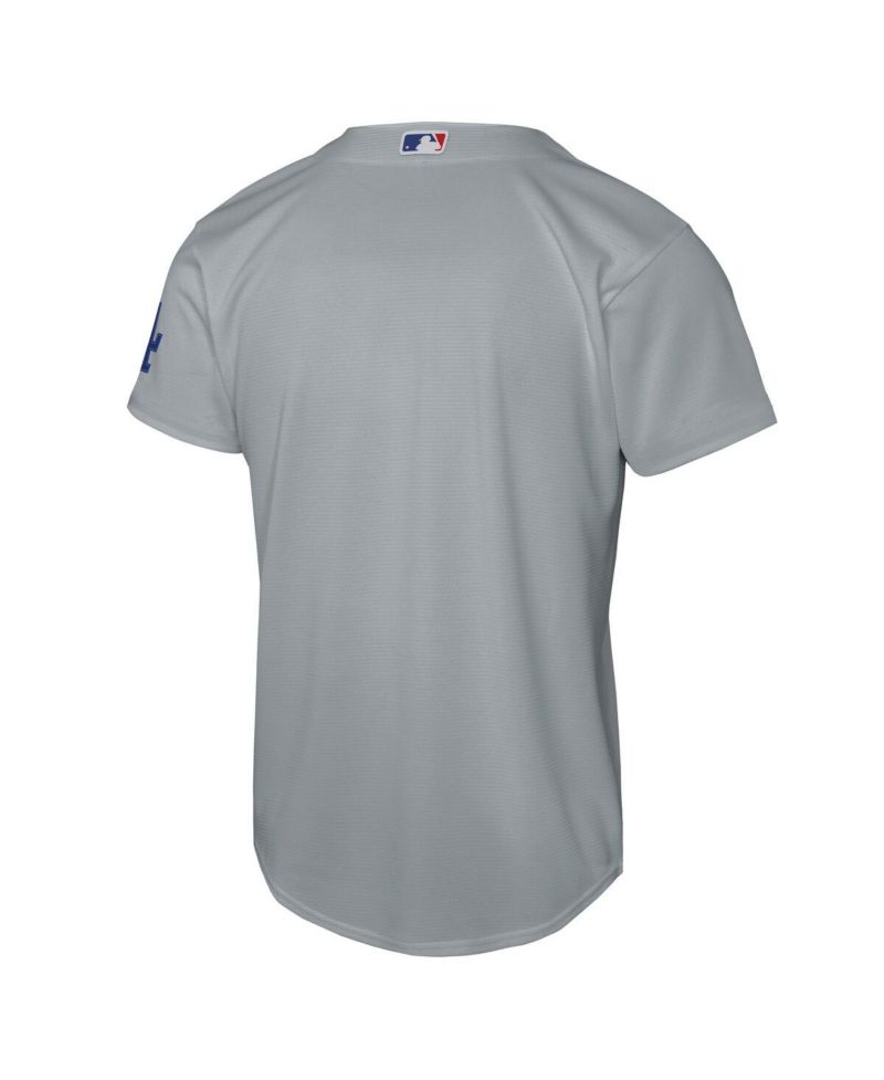 Big Boys and Girls Gray Los Angeles Dodgers Alternate Stadium Jersey