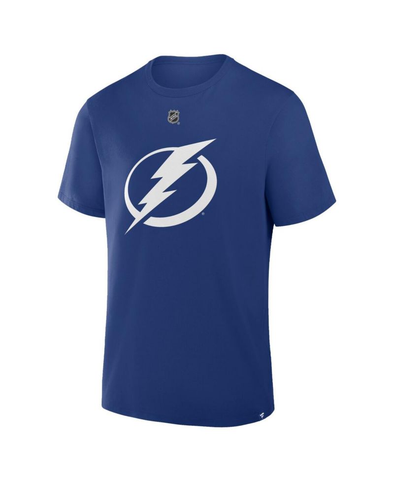 Men's Jake Guentzel Blue Tampa Bay Lightning Authentic Stack Name and Number T-Shirt