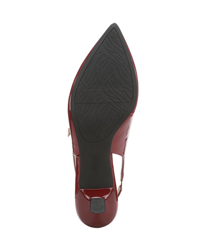 Women's Marilyn Pointed Toe Kitten Heel Slingback Pumps
