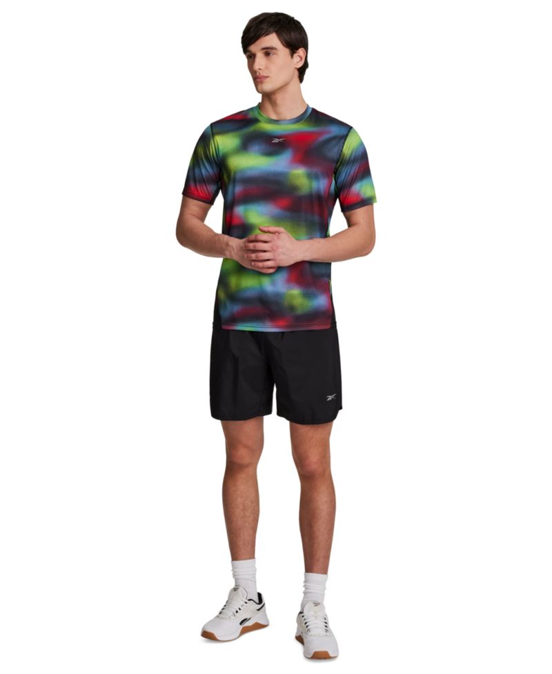 Men's Run Distort All Over Print Speed Crewneck T-Shirt