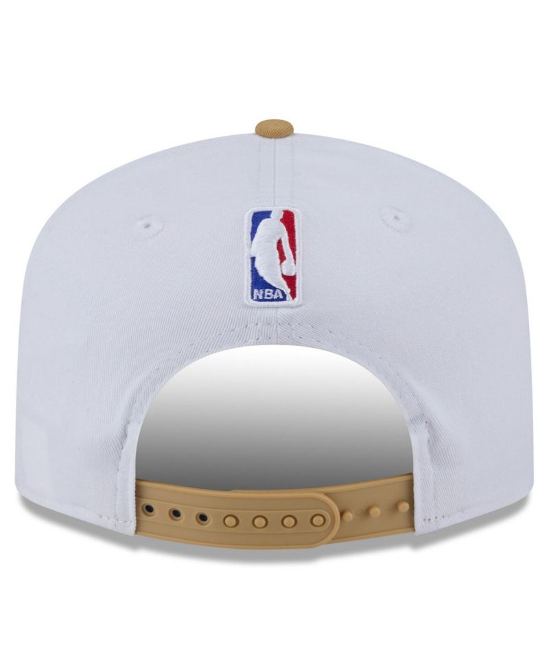 Men's White/Gold Boston Celtics 2025/26 City Edition 19TWENTY Adjustable Hat