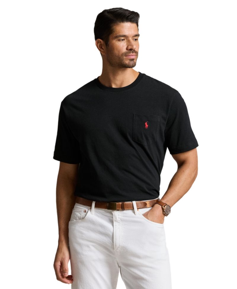 Men's Big & Tall Crew-Neck Pocket T-Shirt