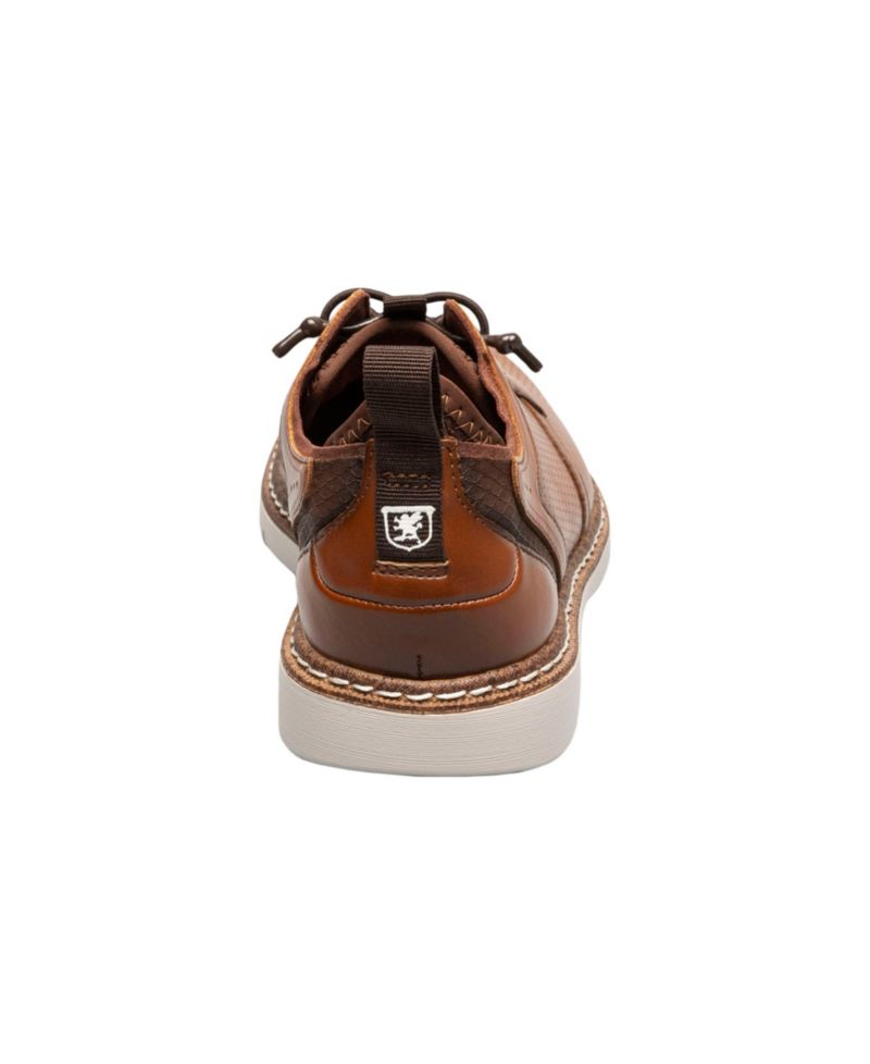 Little and Big Boys Sync Plain Toe Elastic Lace Up Dress Shoe