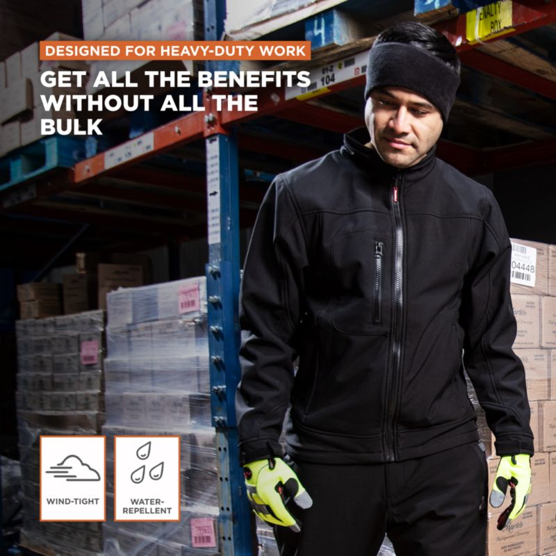 Big & Tall Warm Insulated Softshell Jacket with Soft Micro-Fleece Lining