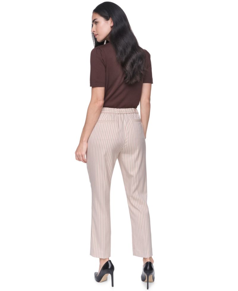 Women's Sloane Striped Mid-Rise Ankle Pants