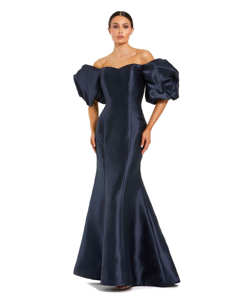 Women's Sweetheart Off The Shoulder Puff Sleeve Gown