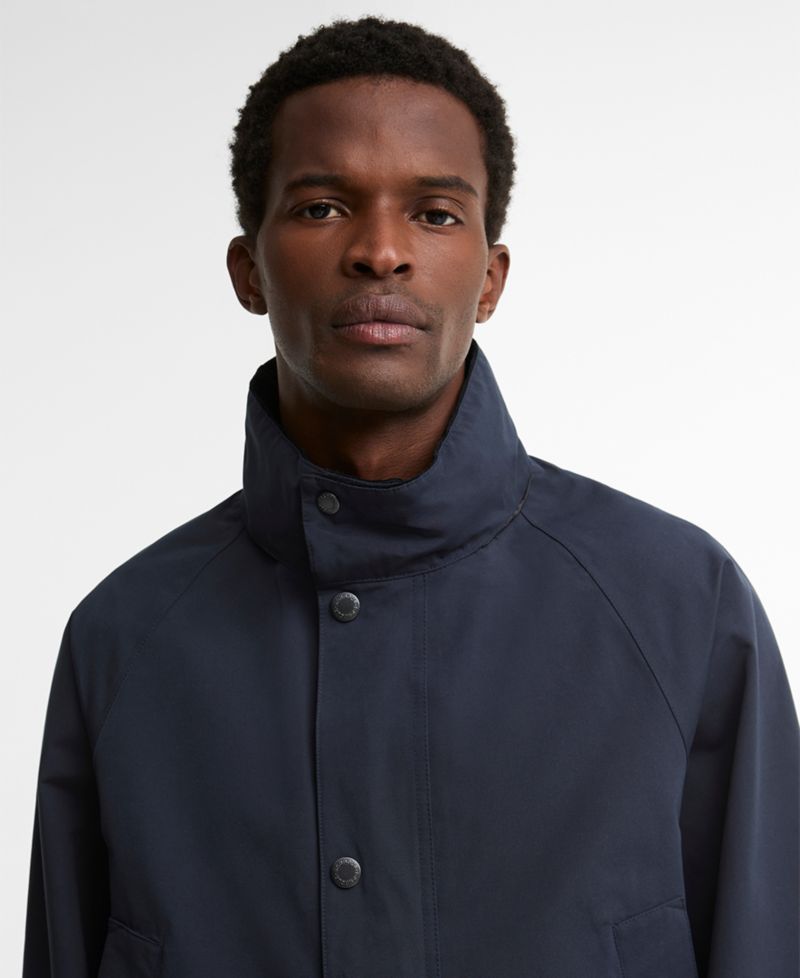 Men's Modern Bedale Waterproof Lightweight Stowaway-Hood Jacket