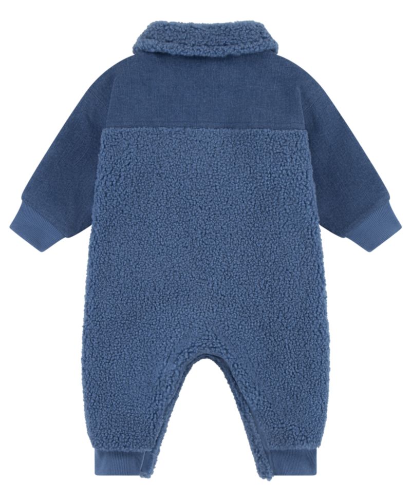 Baby Boys Denim Sherpa Coverall