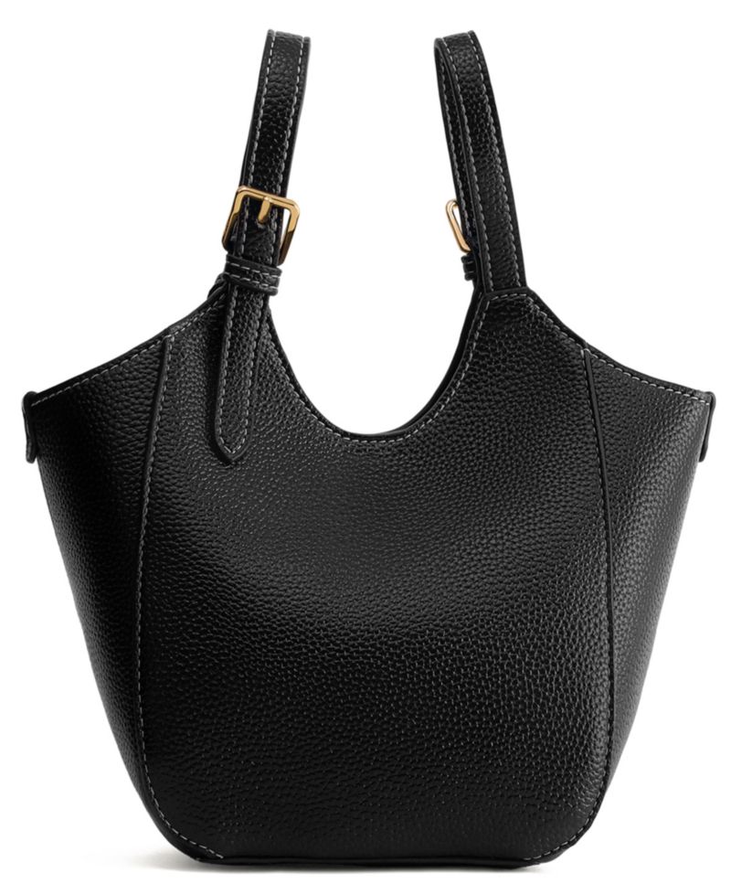 Ines Padlock Mini Lychee Pattern Tote Handbag