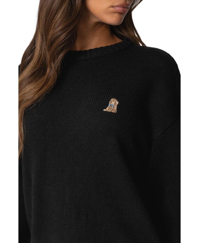 Women's Puppy Love Embroidered Sweater