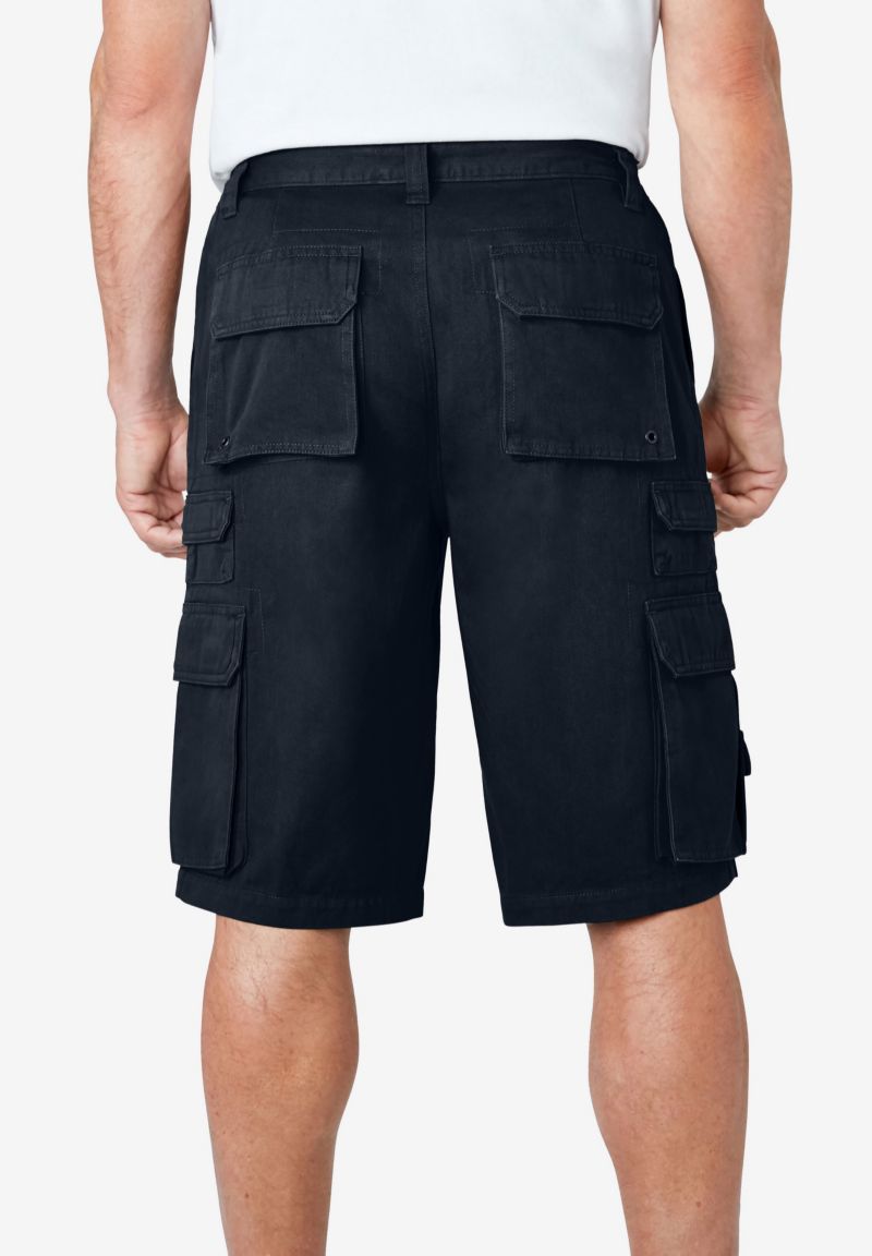 Men's by KingSize Ranger 12" Stacked Cargo Pocket Shorts